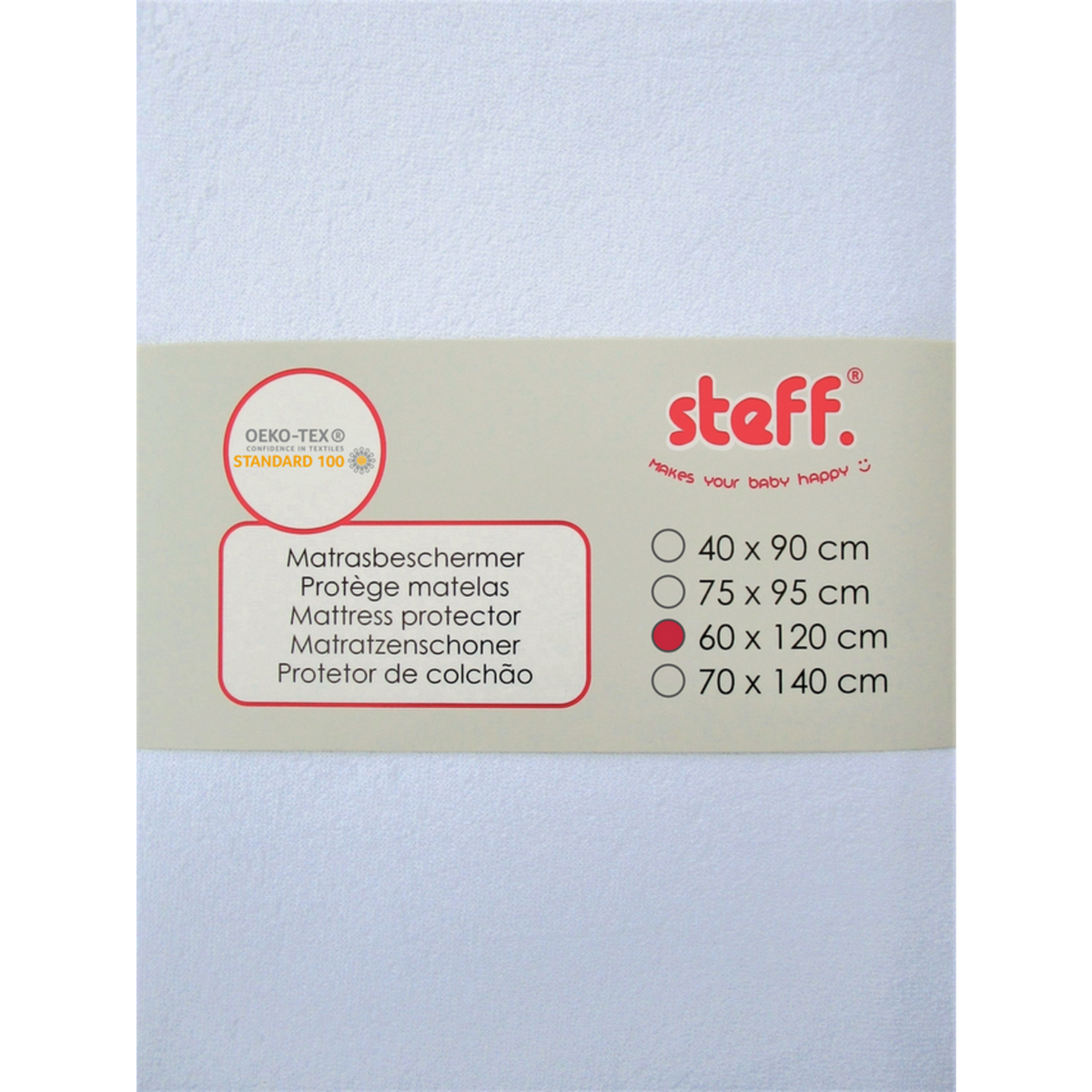Steff - Protège matelas - Alèse - 60x120 cm - Blanc - impermeable sur  couche de PU - certificat OEKO-TEX standard 100 pas cher 