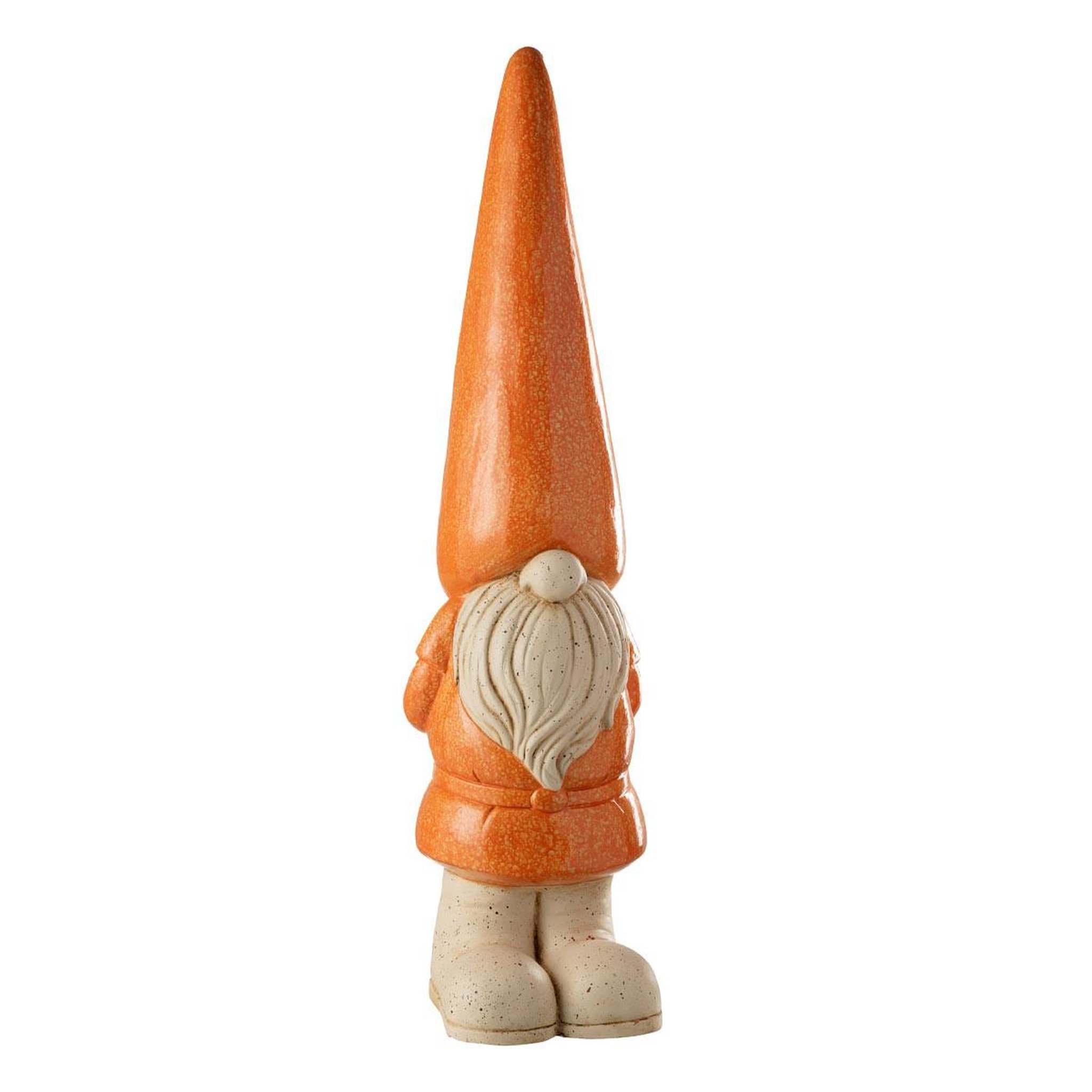 J-LINE Statue lutin extérieur  pasquale  96cm orange