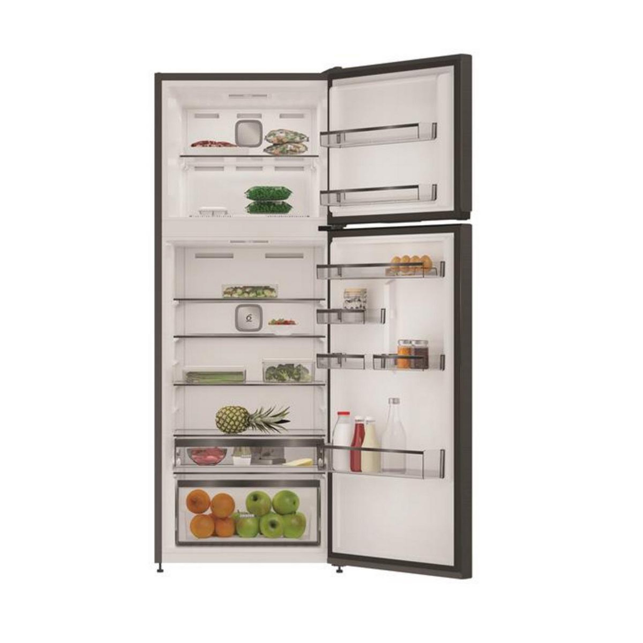 Voir la diapositive 4 : Whirlpool Réfrigérateur combiné 70cm 477l nofrost inox - whd26472x4e