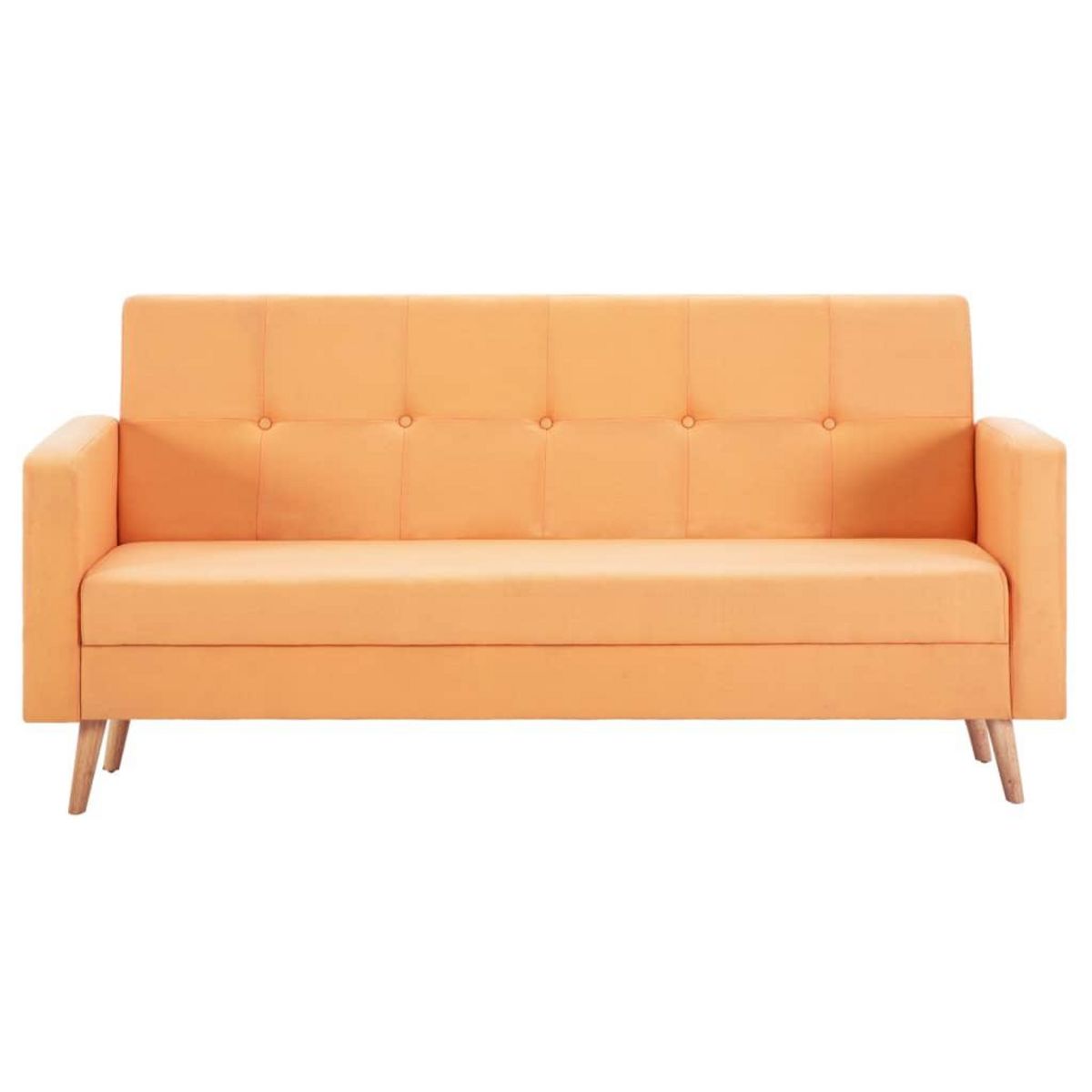 VIDAXL Canape Tissu Orange