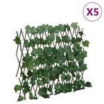 VIDAXL vidaXL Treillis de feuille de vigne artificiel extensible 5 pcs