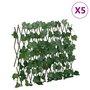 Voir la diapositive 1 : VIDAXL vidaXL Treillis de feuille de vigne artificiel extensible 5 pcs