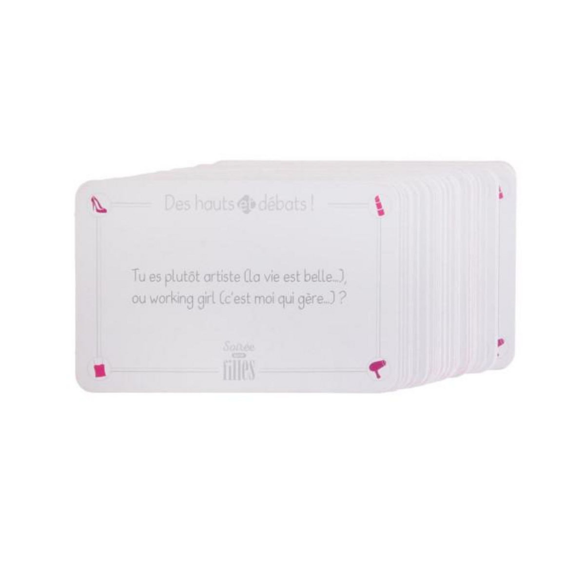 Paris Prix Jeu de 54 Cartes Débat  Soirée Filles  8cm Rose