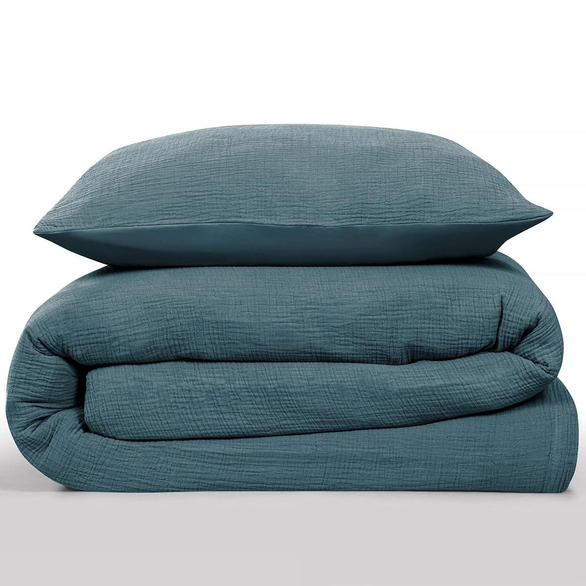 FUTURE HOME Parure de lit simple en gaze de coton