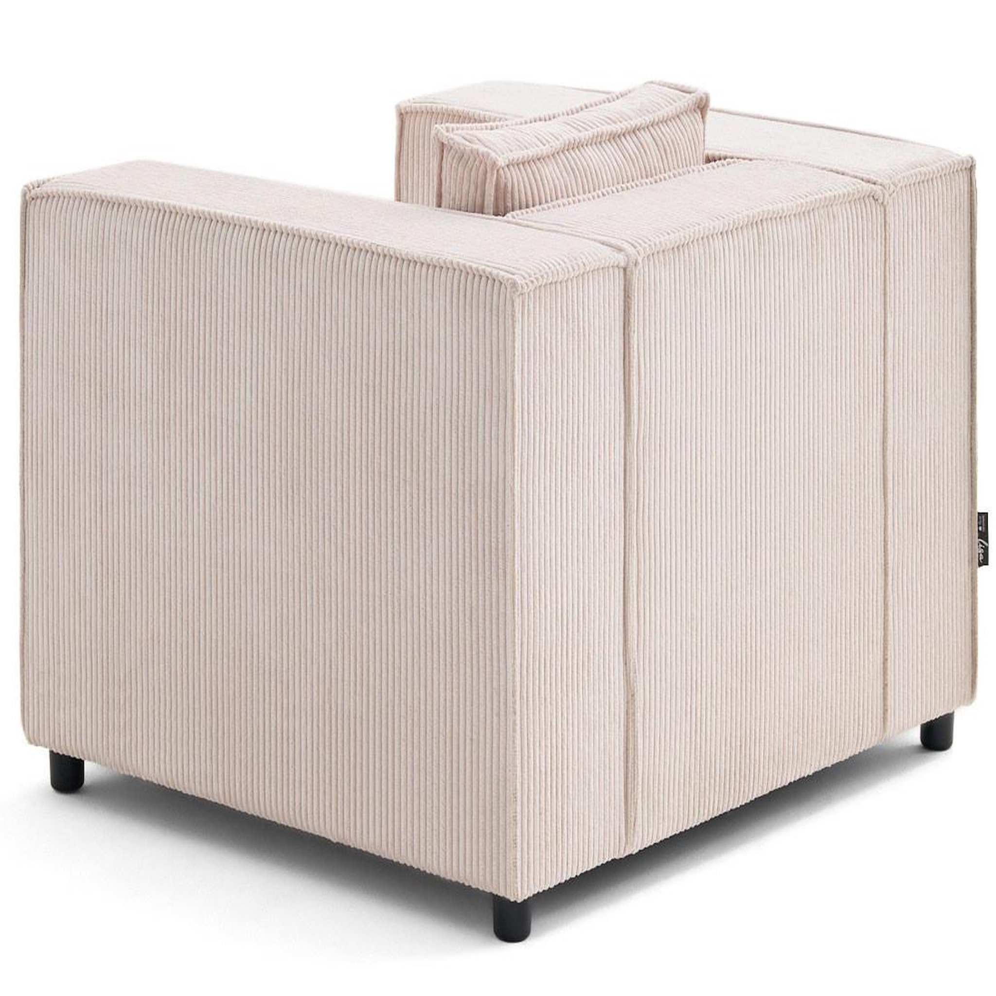 Voir la diapositive 4 : LISA DESIGN Stella - fauteuil en velours côtelé