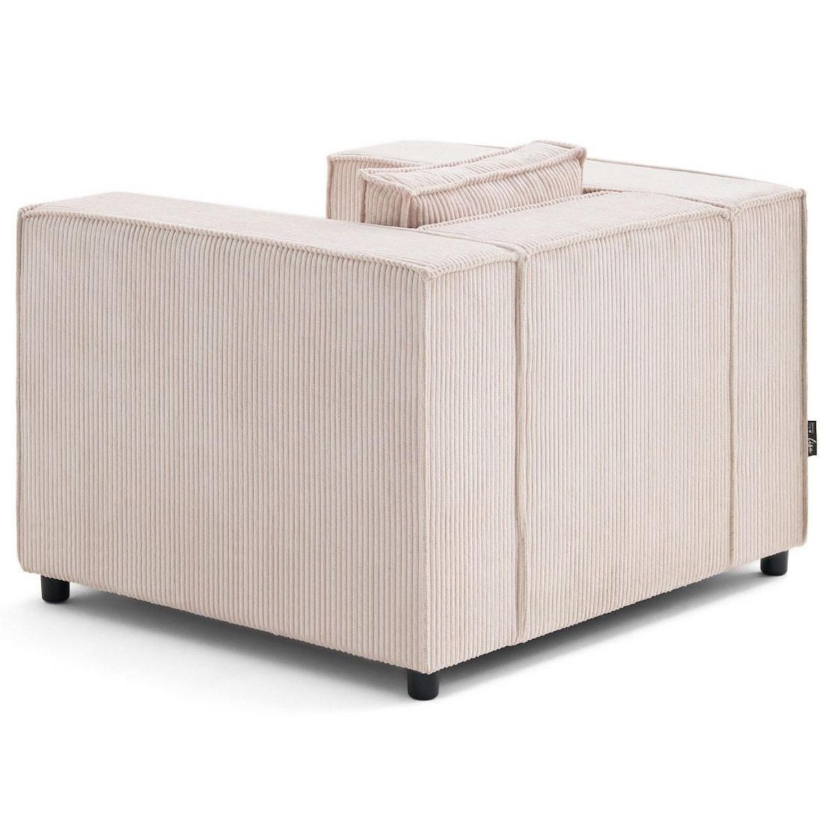 LISA DESIGN Stella - fauteuil en velours côtelé