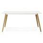 Voir la diapositive 2 : Paris Prix Table de Repas  Hanko  160cm Blanc