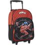 Voir la diapositive 2 : Sac maternelle à roulettes 38 cm CP/CE1/CE2 noir et rouge MIRACULOUS