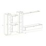 Voir la diapositive 3 : Paris Prix Meuble TV Mural Design  Switch XVI  330cm Blanc