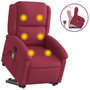 Voir la diapositive 2 : VIDAXL Fauteuil de massage inclinable Rouge bordeaux Velours