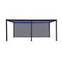 Voir la diapositive 1 : SWEEEK Pergola bioclimatique motorisée aluminium 6x3m LED + 2 stores 3m Triomphe
