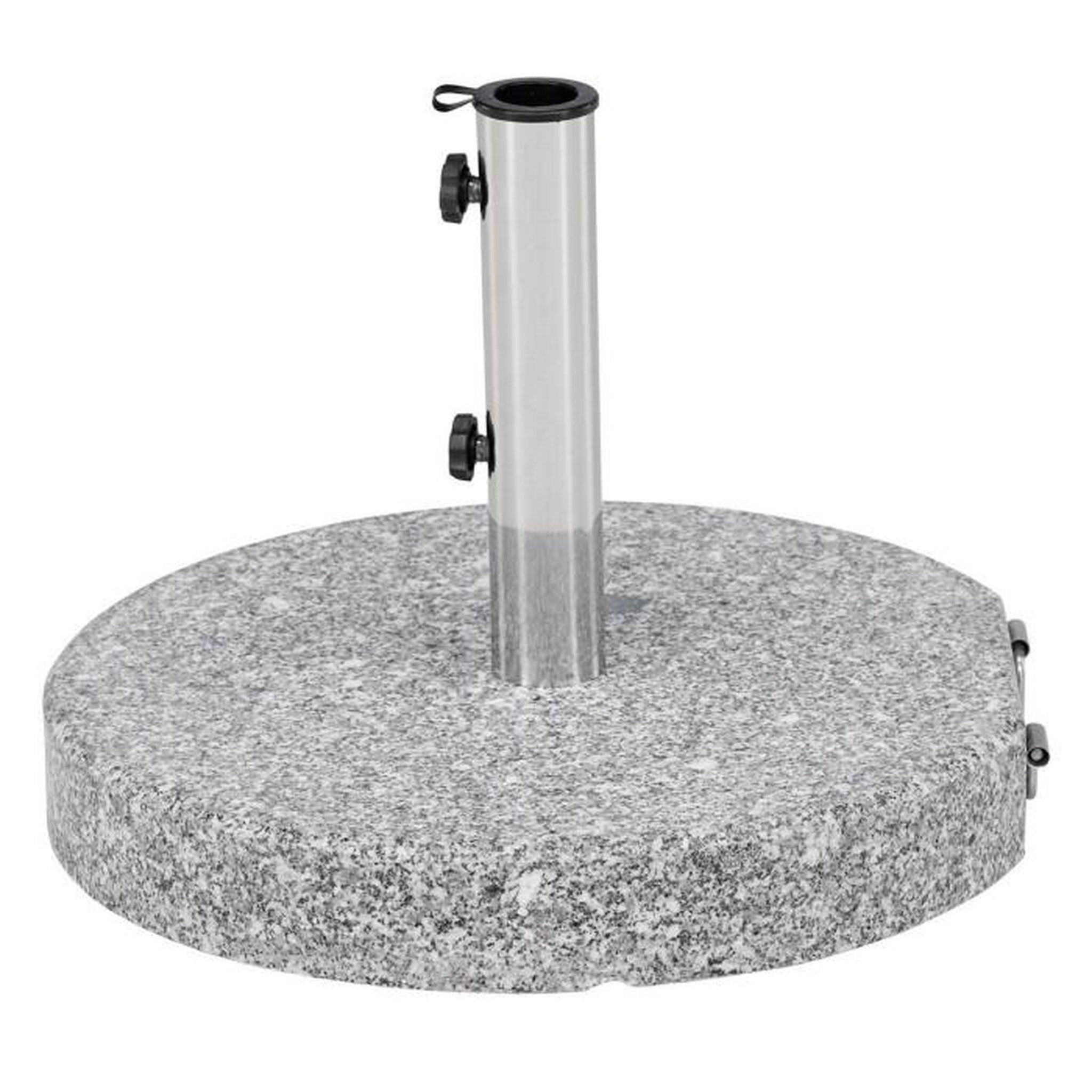 Paris Prix Pied de Parasol Moucheté Rond  Stathera  50cm Gris
