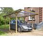 Voir la diapositive 1 : Carport bois MAX toit plat  15,71 m² 1 voiture
