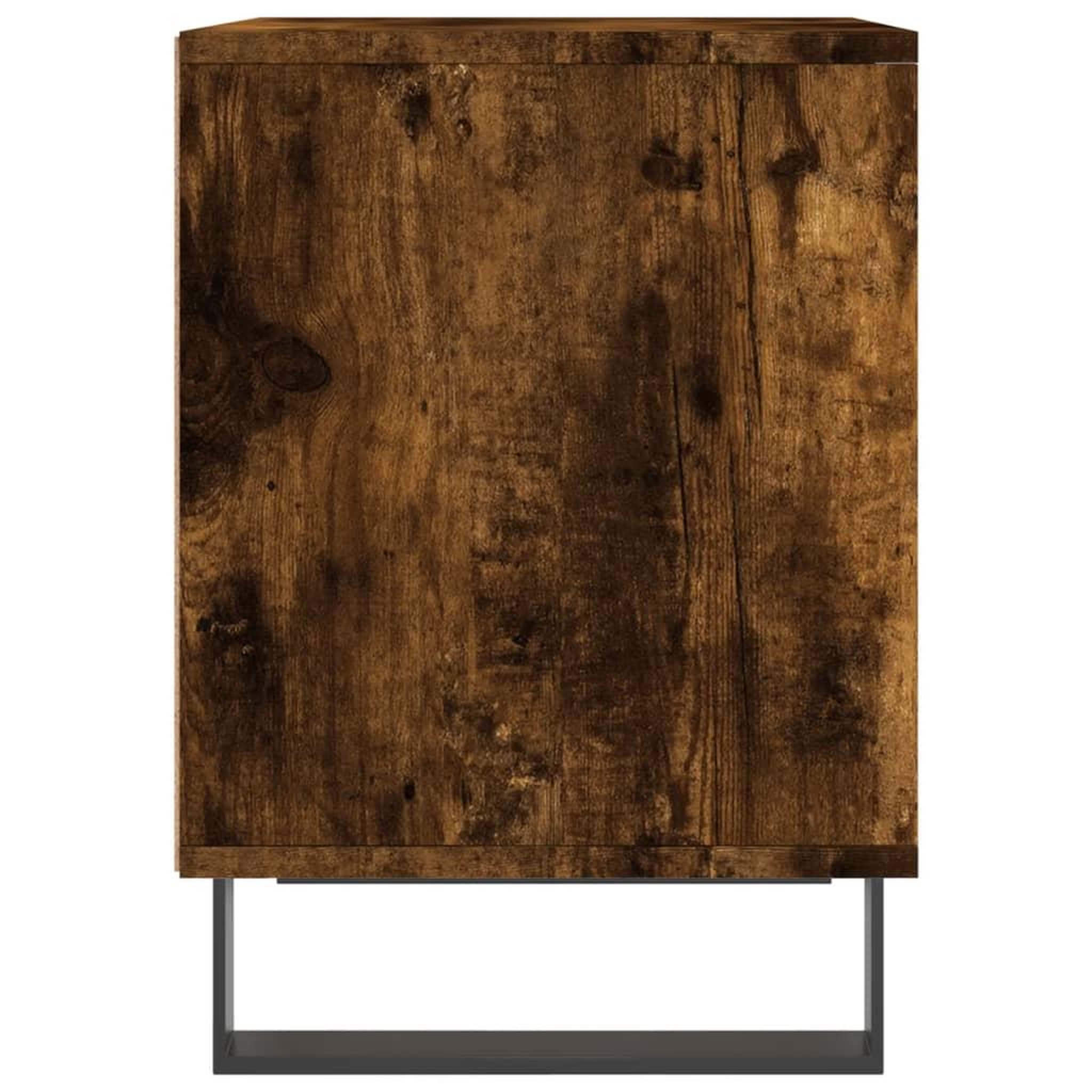 Voir la diapositive 5 : VIDAXL Table de chevet chene fume 40x35x50 cm bois d'ingenierie