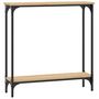 Voir la diapositive 6 : VIDAXL Table console chêne sonoma 75x22,5x75 cm bois d ingénierie