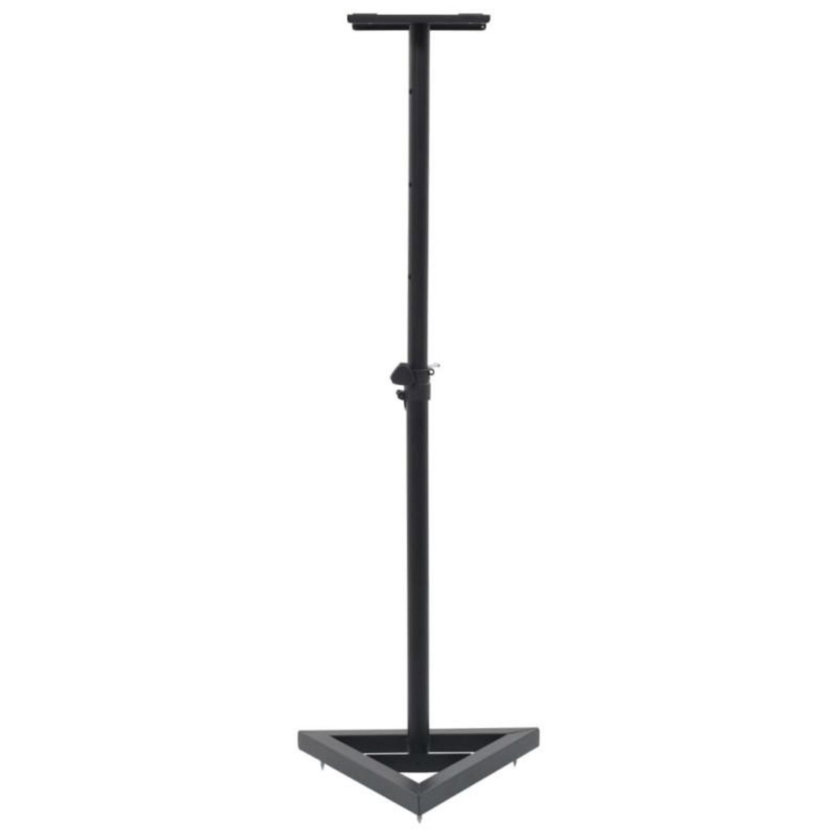 VIDAXL Supports de haut parleur de moniteur de studio 2 pcs Noir Acier