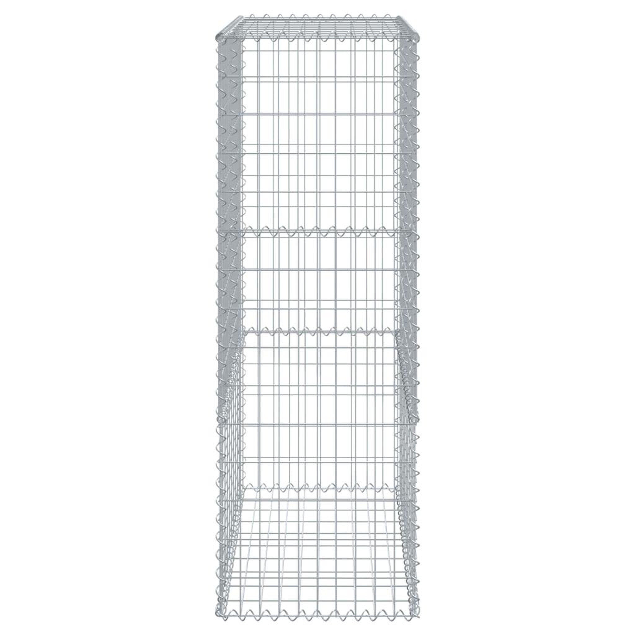 Voir la diapositive 4 : VIDAXL Panier gabion avec couvercle 100x50x150 cm fer galvanise