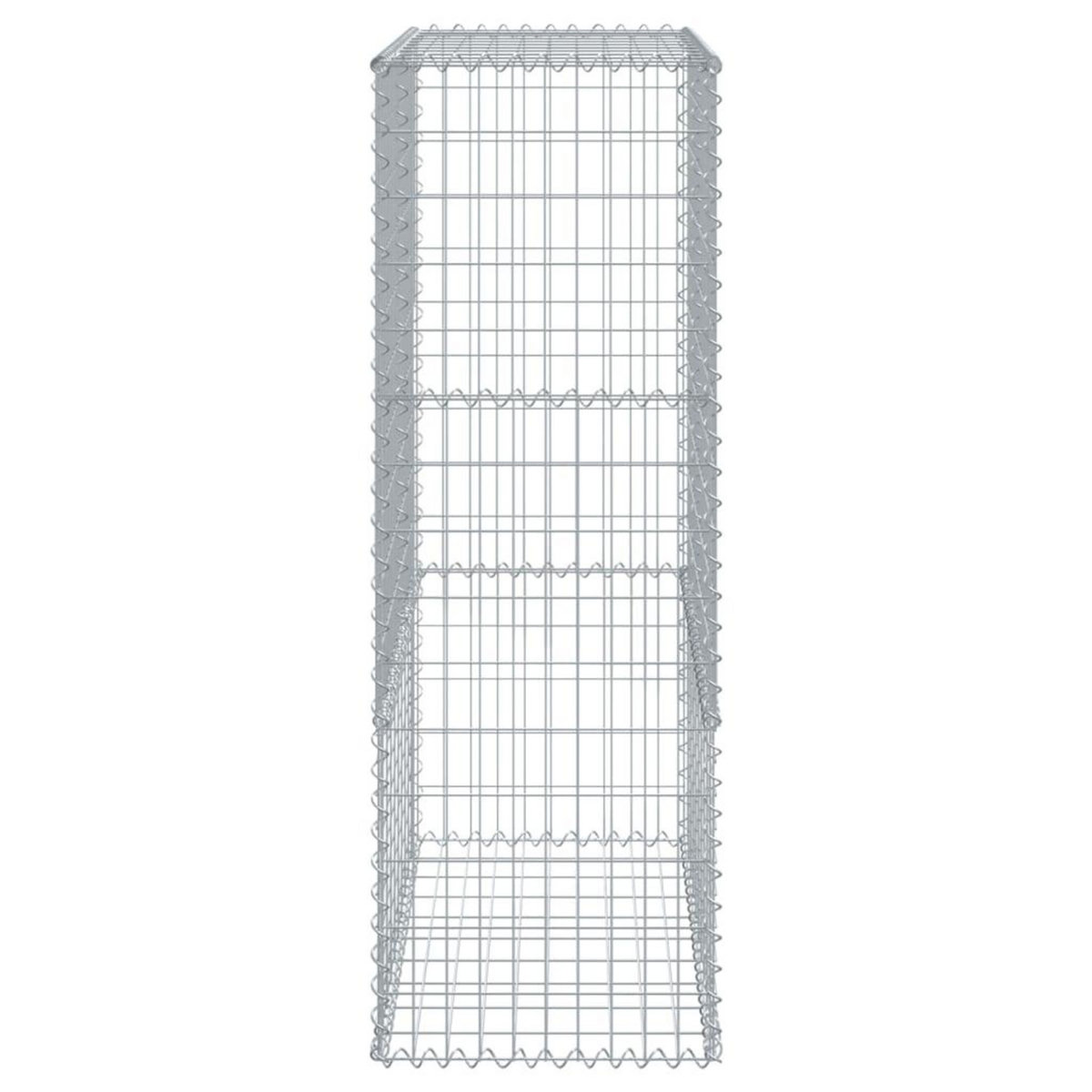 VIDAXL Panier gabion avec couvercle 100x50x150 cm fer galvanise
