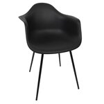 The Home Deco Factory Fauteuil GUSTAV noir