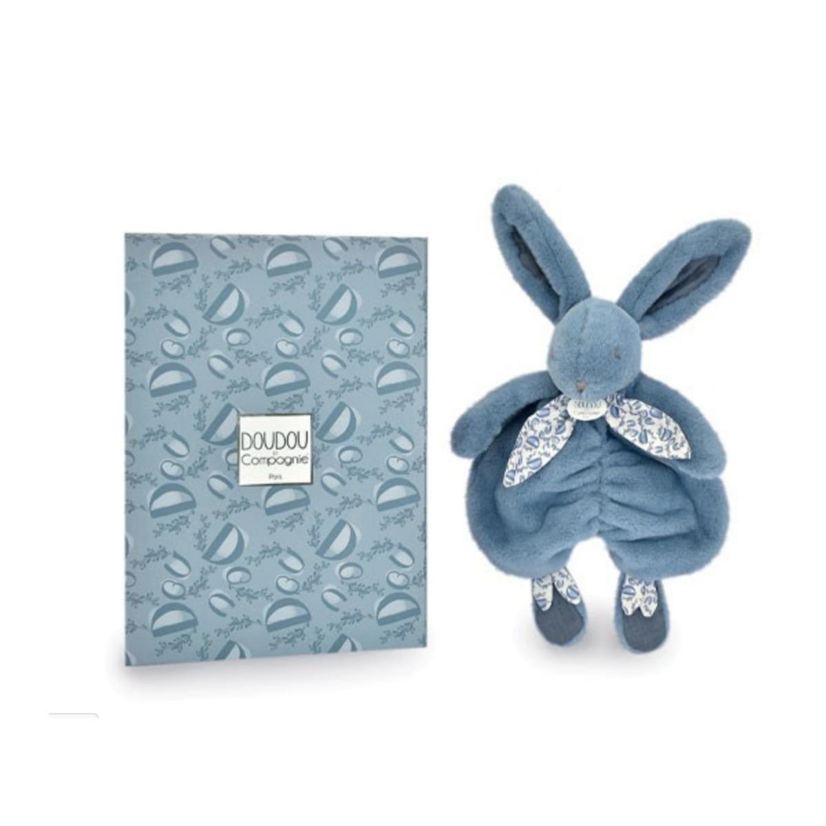 DOUDOU ET COMPAGNIE Doudou lapin bleu - Lapin doudou -29 cm