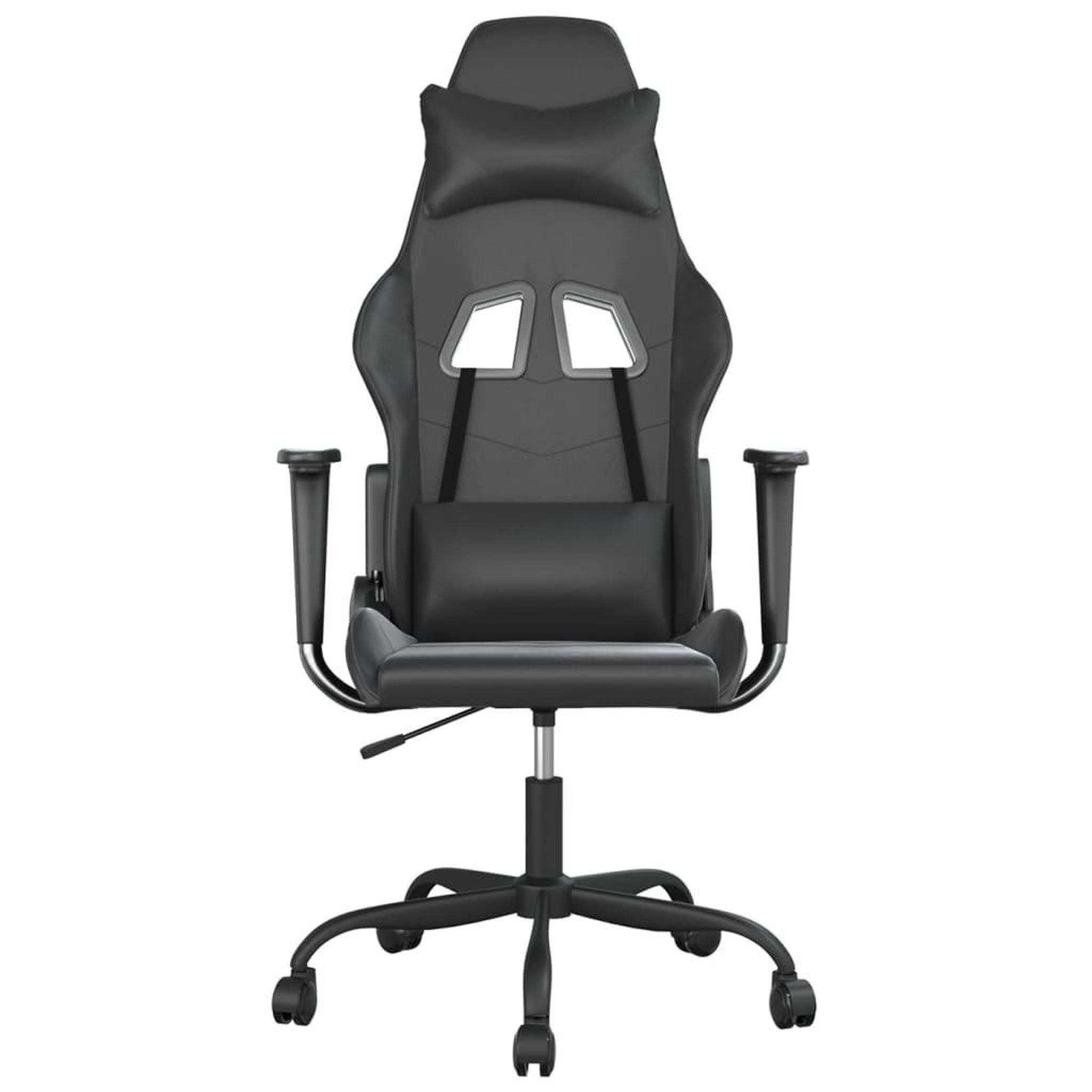 Voir la diapositive 3 : VIDAXL Chaise de jeu Noir Similicuir
