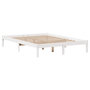 Voir la diapositive 5 : VIDAXL Lit bibliotheque sans matelas blanc 150x200 cm bois pin massif