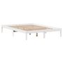 Voir la diapositive 5 : VIDAXL Lit bibliotheque sans matelas blanc 150x200 cm bois pin massif