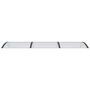 Voir la diapositive 4 : VIDAXL Auvent de porte Noir et transparent 300x75 cm Polycarbonate