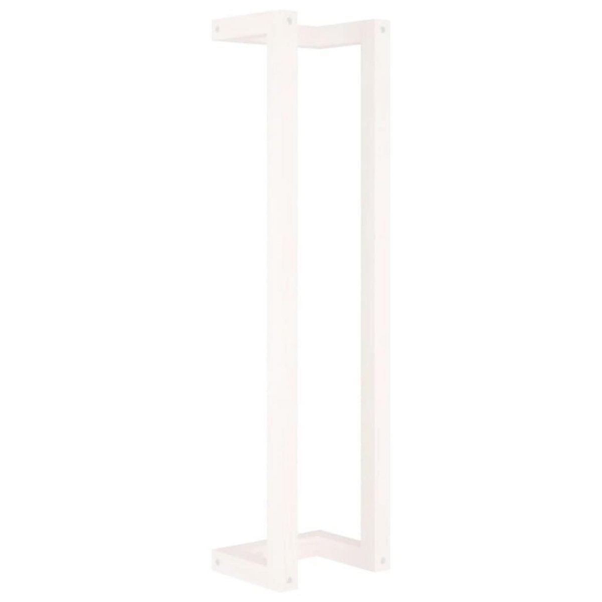 VIDAXL Porte-serviette Blanc 23x18x90 cm Bois de pin massif