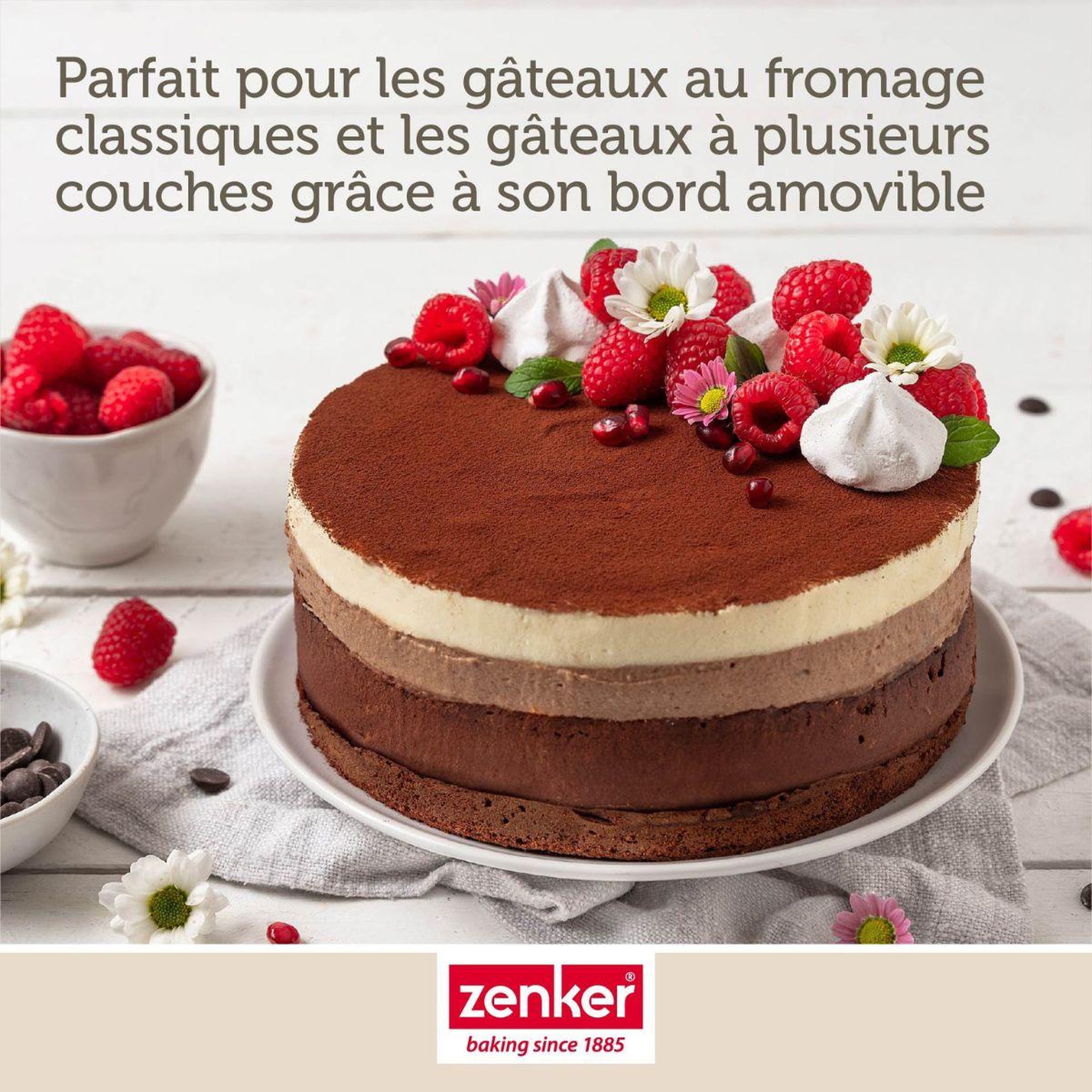 Voir la diapositive 2 : ZENKER Set de 4 ustensiles de pâtisserie moule à manqué bol et spatule perfectback+ perfectback+ zenker perfectback+