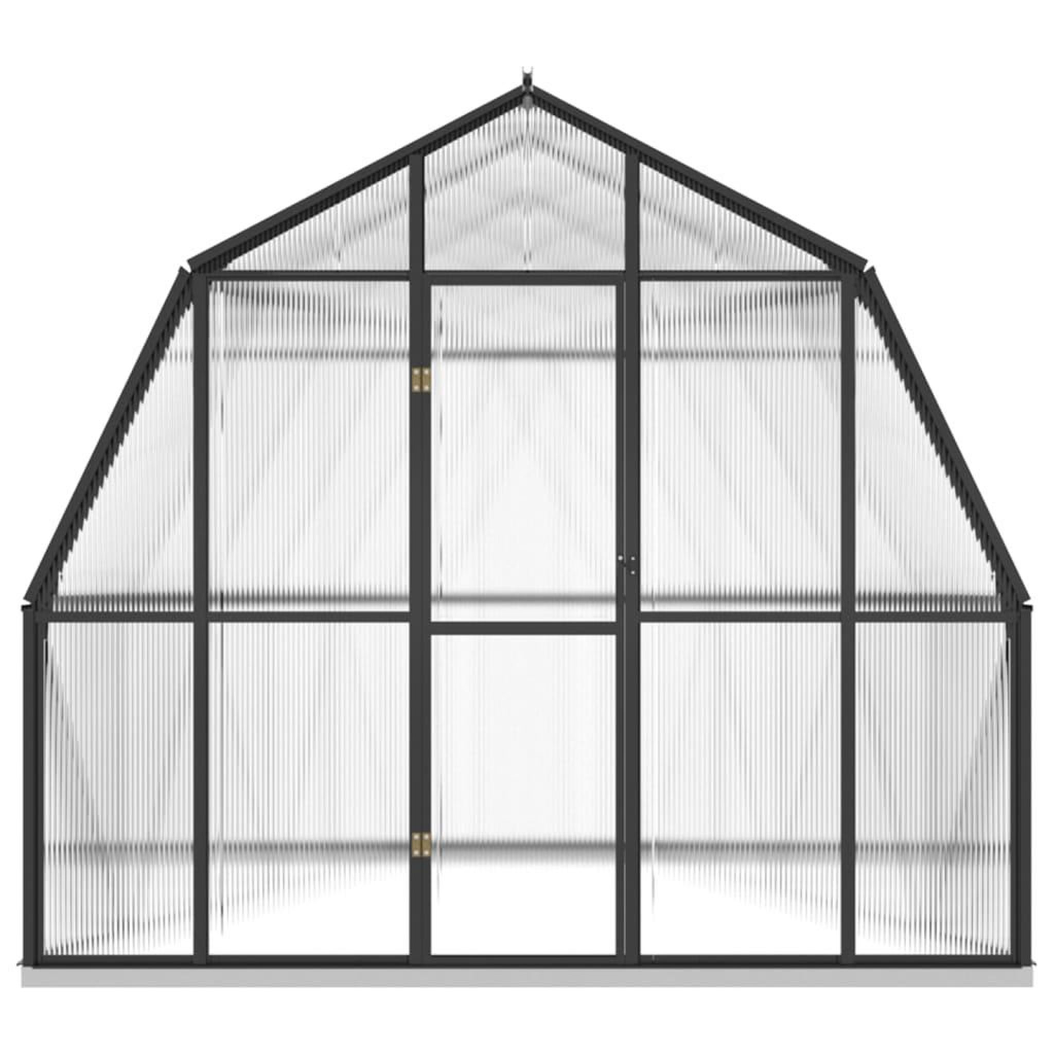 Voir la diapositive 3 : VIDAXL Serre avec cadre de base anthracite 9,53 m^2 Aluminium