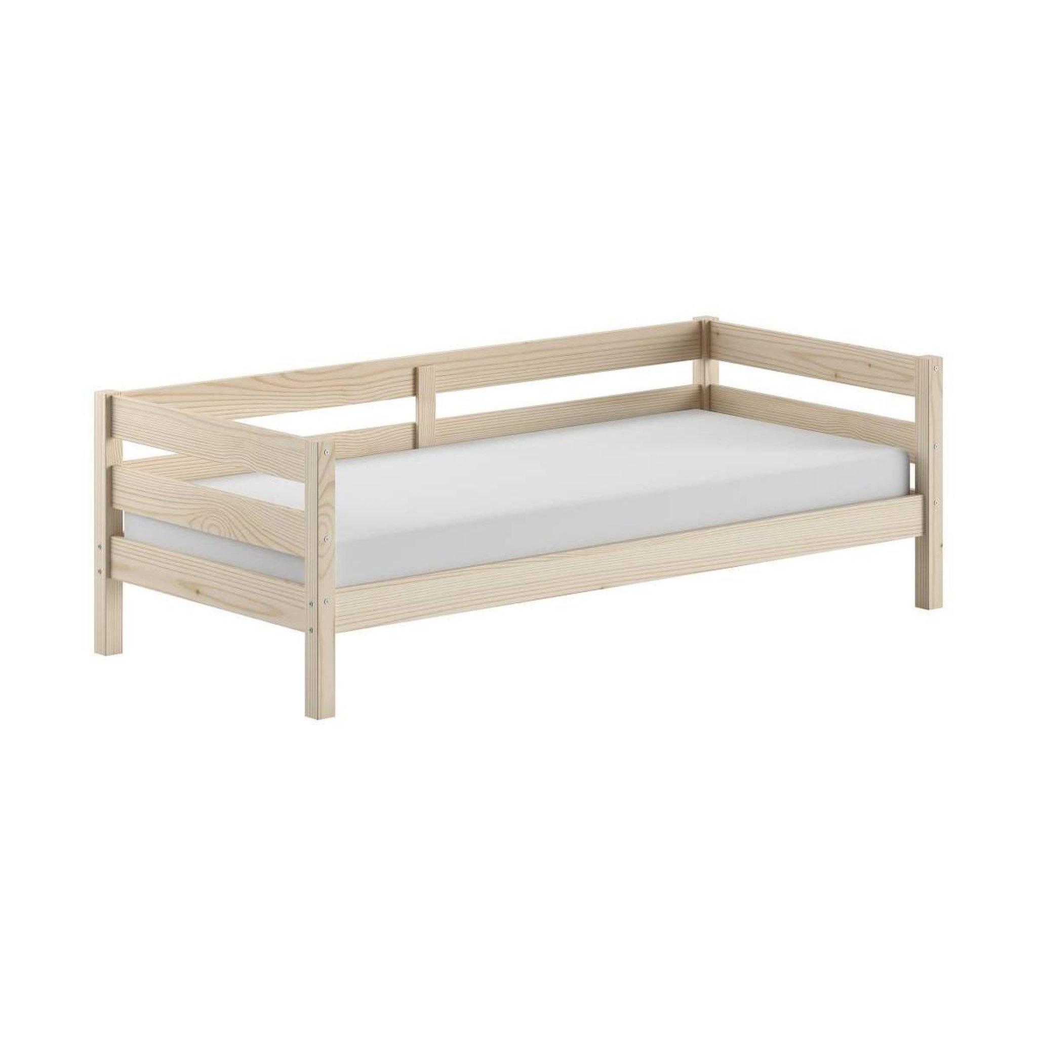 Voir la diapositive 2 : Paris Prix Lit capitaine enfant  margrit  90x200cm naturel