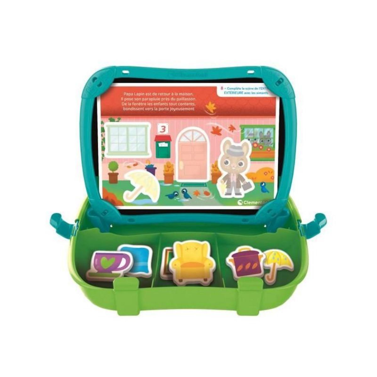 CLEMENTONI CLEMENTONI - Mallette magnétique - Mots et objets - Apprentissage - Des 2 ans