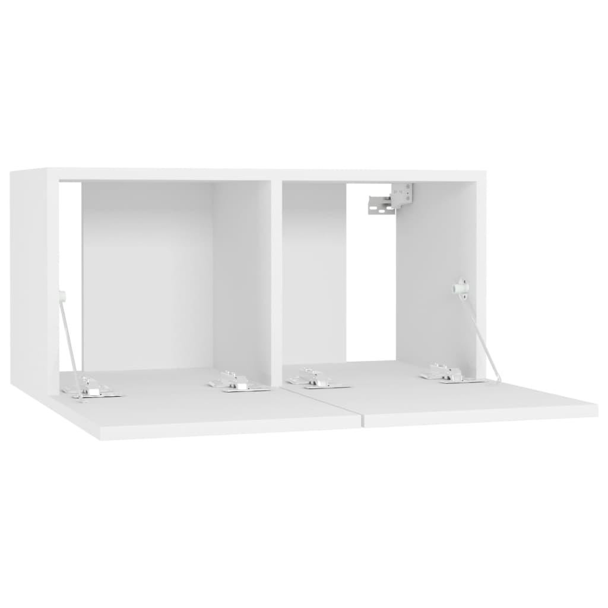 Voir la diapositive 5 : VIDAXL Meuble TV suspendu Blanc 60x30x30 cm