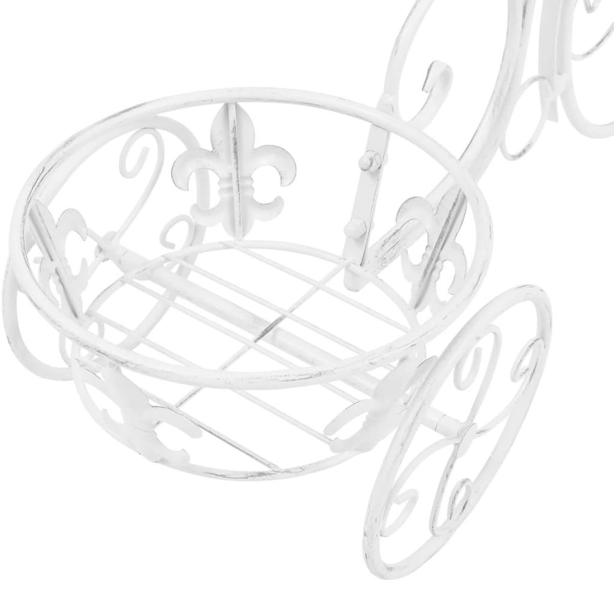 VIDAXL Support de plantes sous forme de velo Style vintage Metal