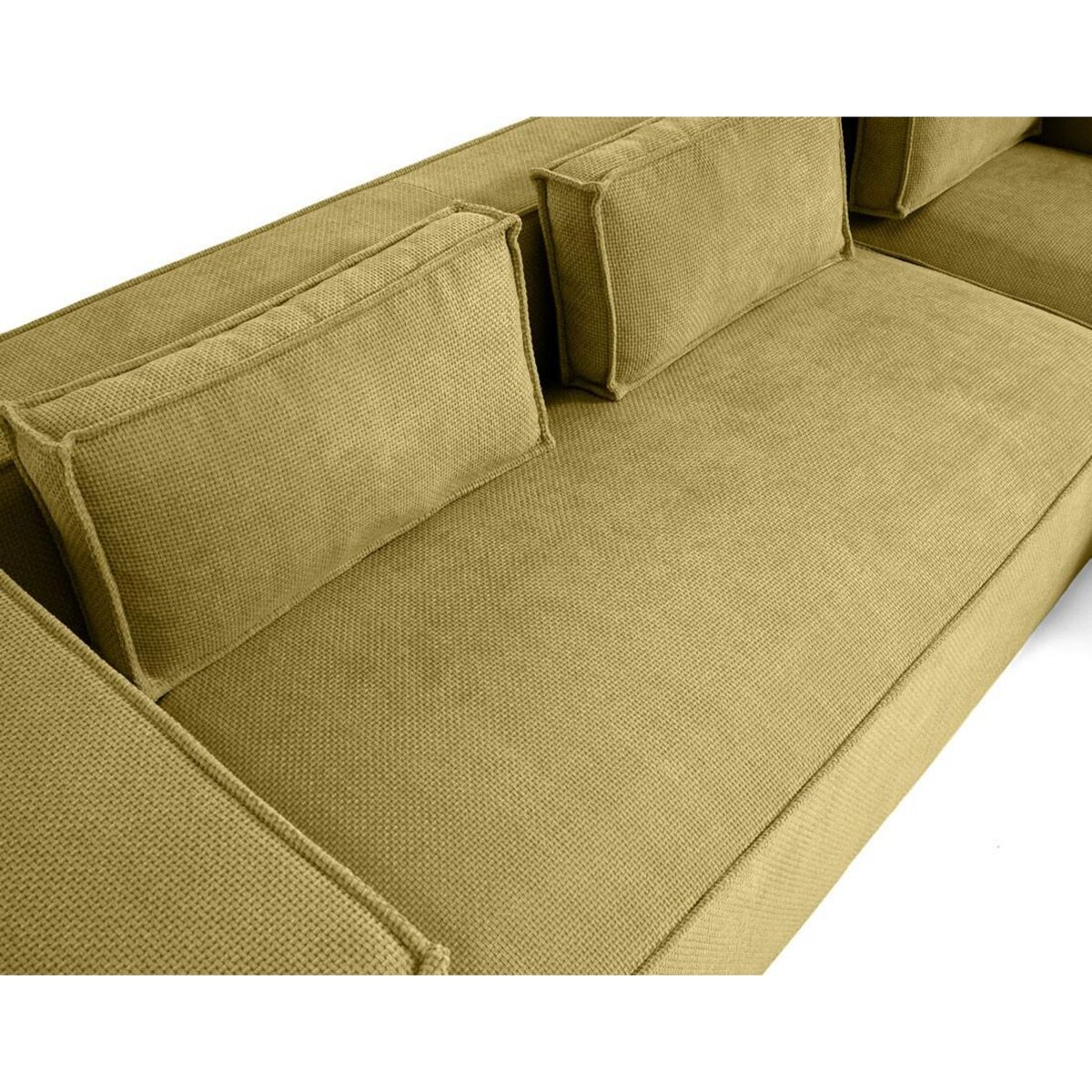 LISA DESIGN Stella - canapé d'angle droit - 4 places - en tissu texturé