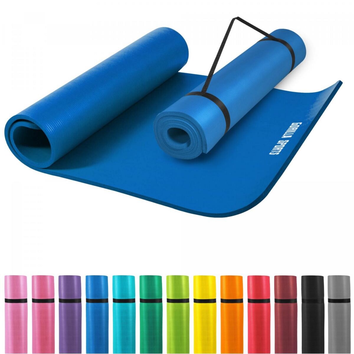 Tapis en mousse grand -190x100x1,5cm (Pilates - sport à domicile) GORILLA  SPORTS