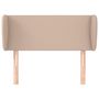 Voir la diapositive 3 : VIDAXL Tete de lit avec oreilles Cappuccino 103x23x78/88 cm Similicuir