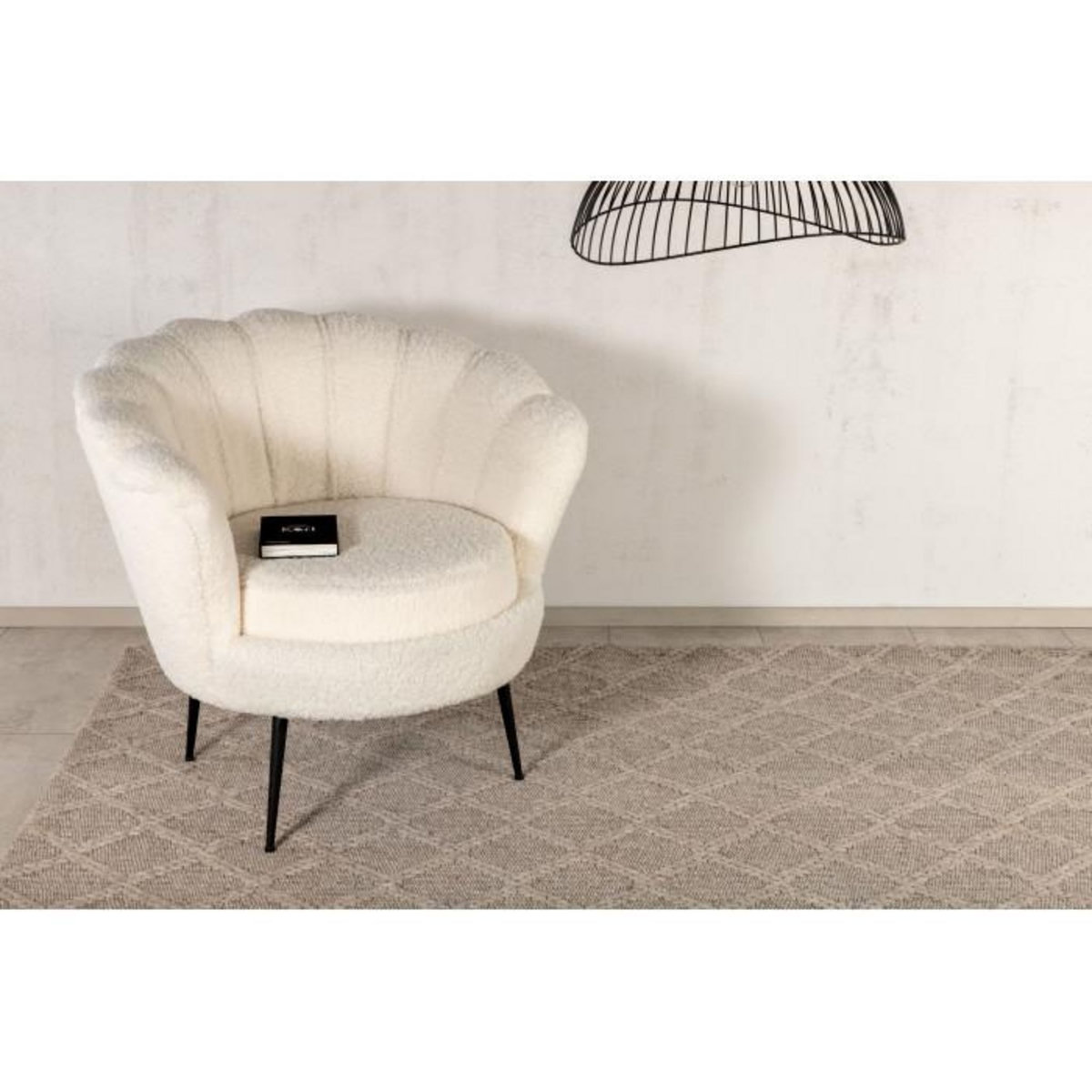 Paris Prix Tapis Déco en Laine  Cloudy  160x230cm Beige