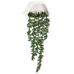 ATMOSPHERA Plante Artificielle Murale  Tombante  14cm Blanc