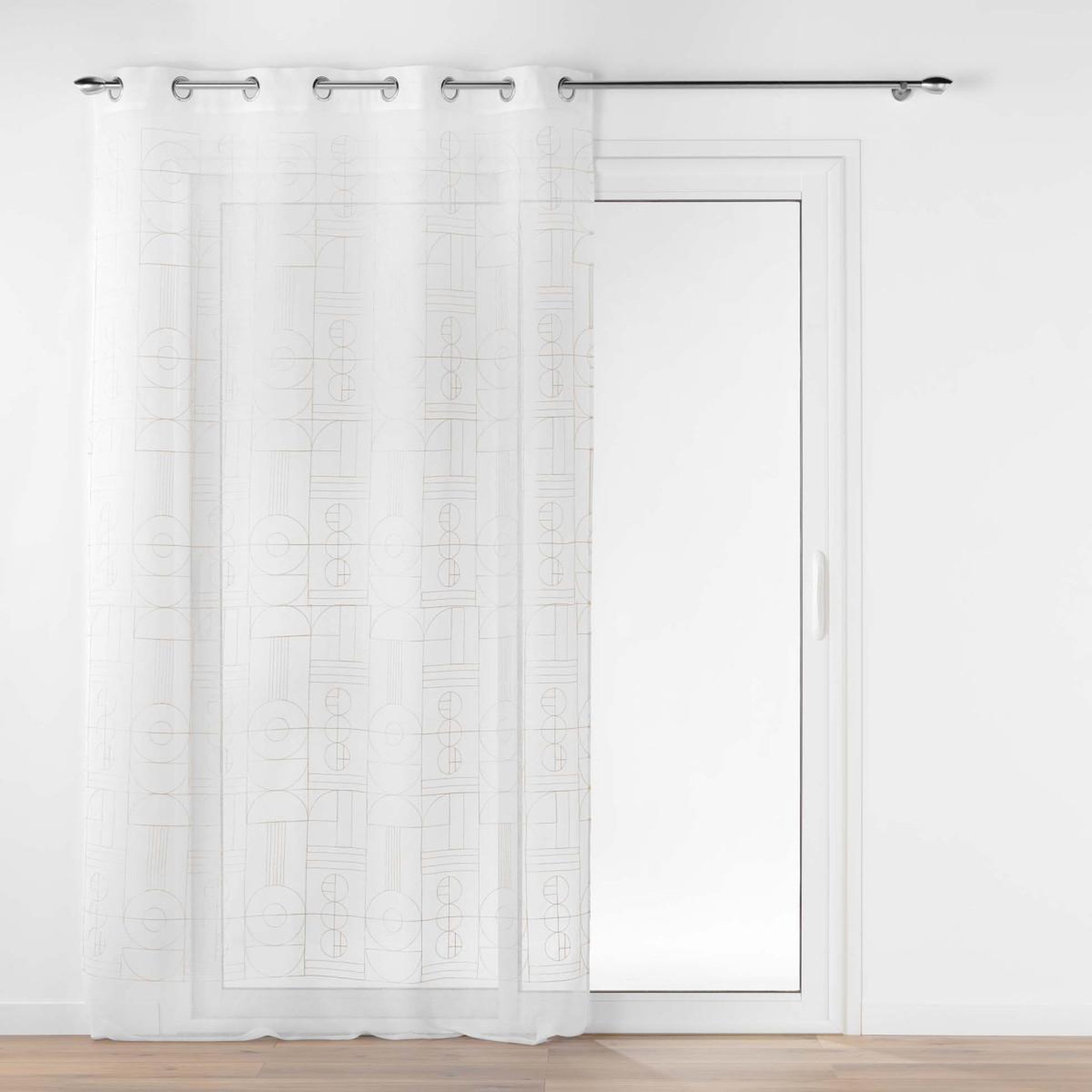 Douceur d'Intérieur Rideau voilage à œillets  odessa  140x240cm or