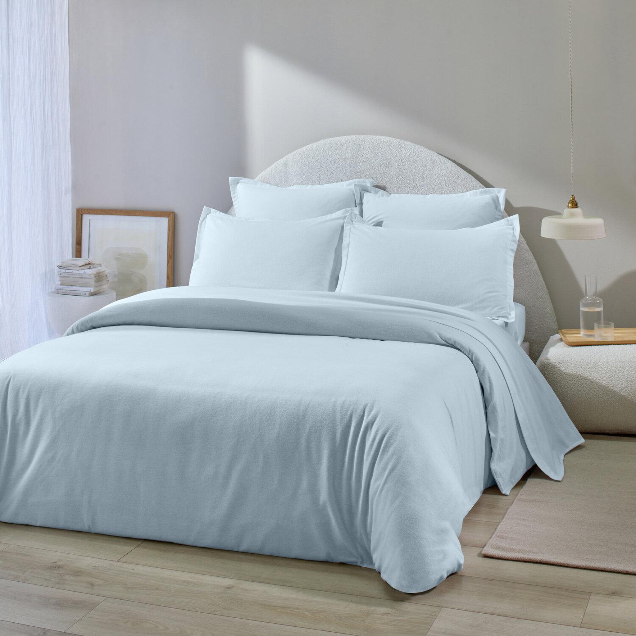 Voir la diapositive 1 : Home collection Housse de couette 100% flanelle de coton