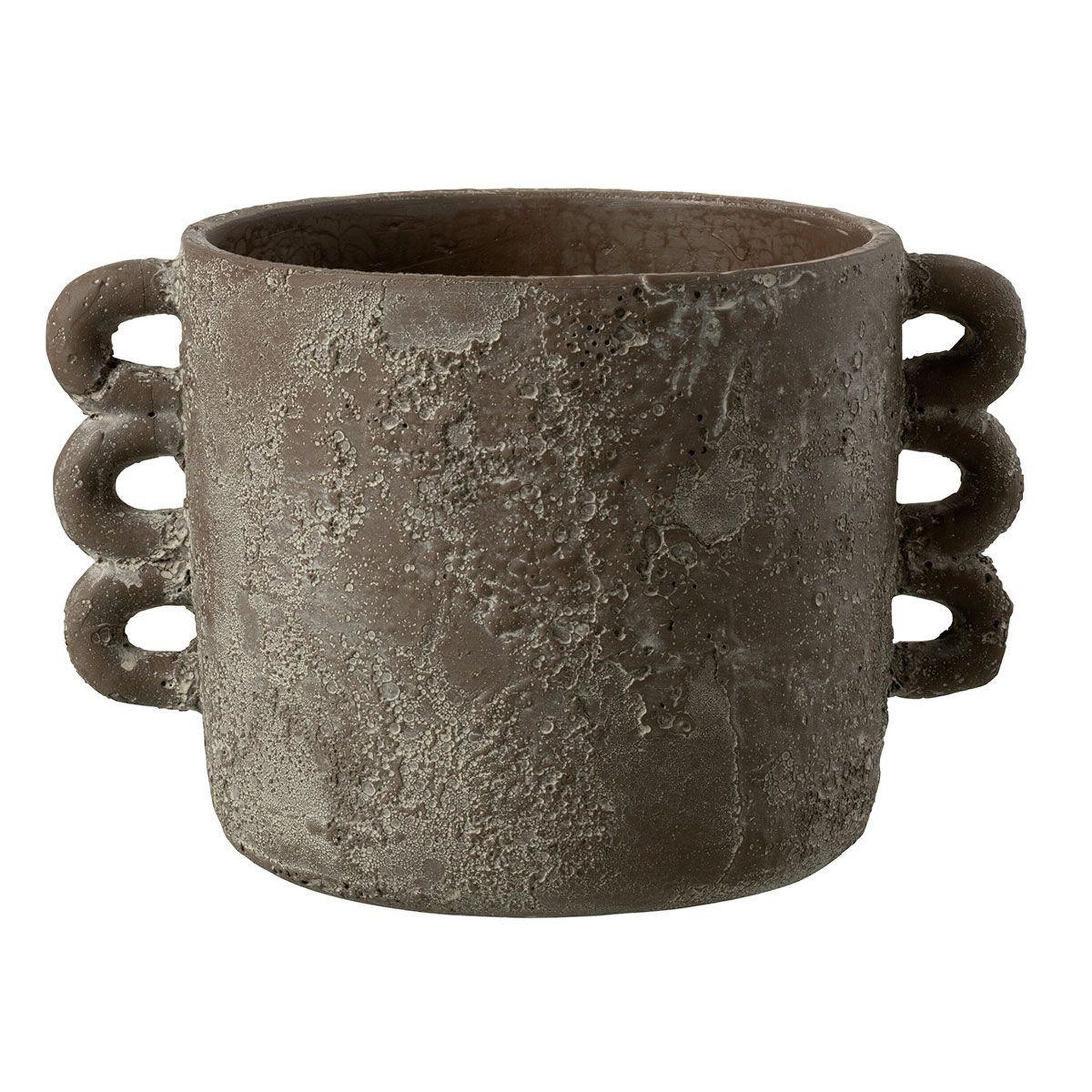 J-LINE Cache-Pot Design  Zenia  30cm Marron