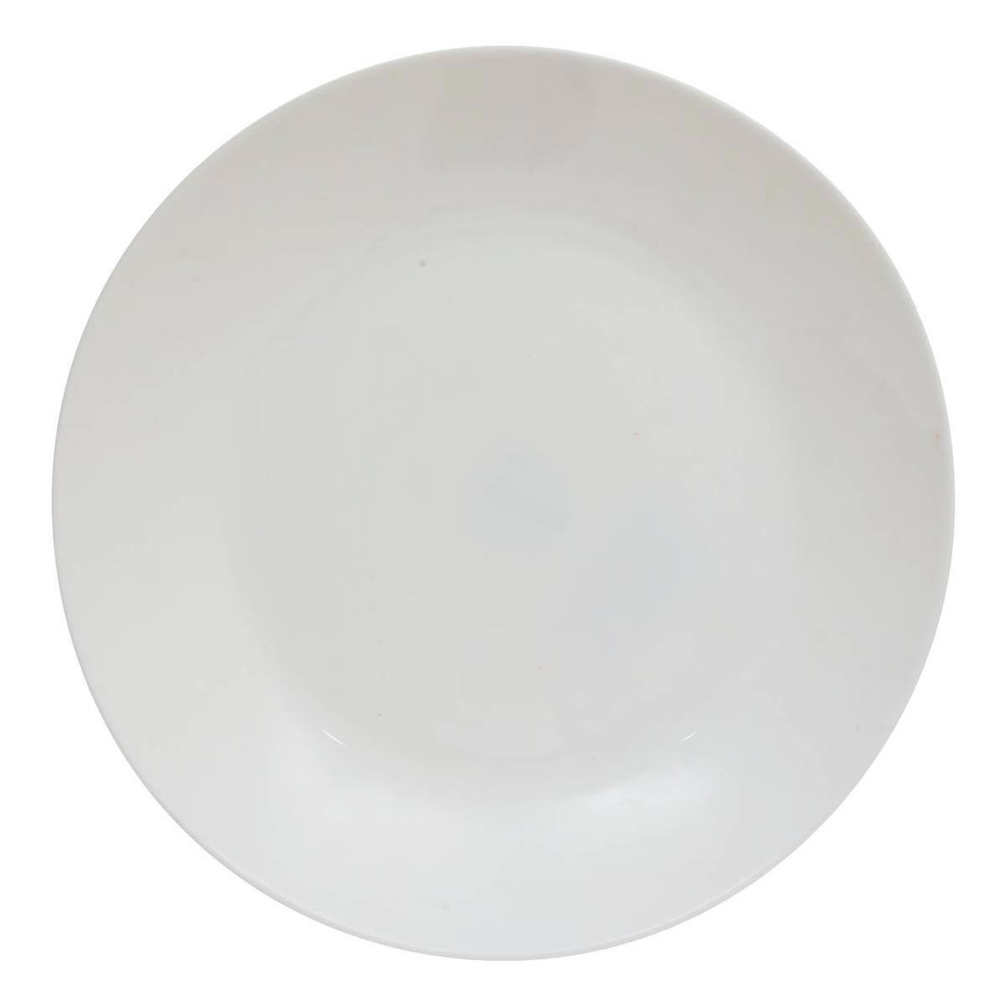 SECRET DE GOURMET Lot de 6 assiettes plates en verre  louise  25cm blanc
