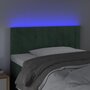 Voir la diapositive 3 : VIDAXL Tete de lit a LED Vert fonce 90x5x78/88 cm Velours
