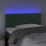 Voir la diapositive 3 : VIDAXL Tete de lit a LED Vert fonce 90x5x78/88 cm Velours
