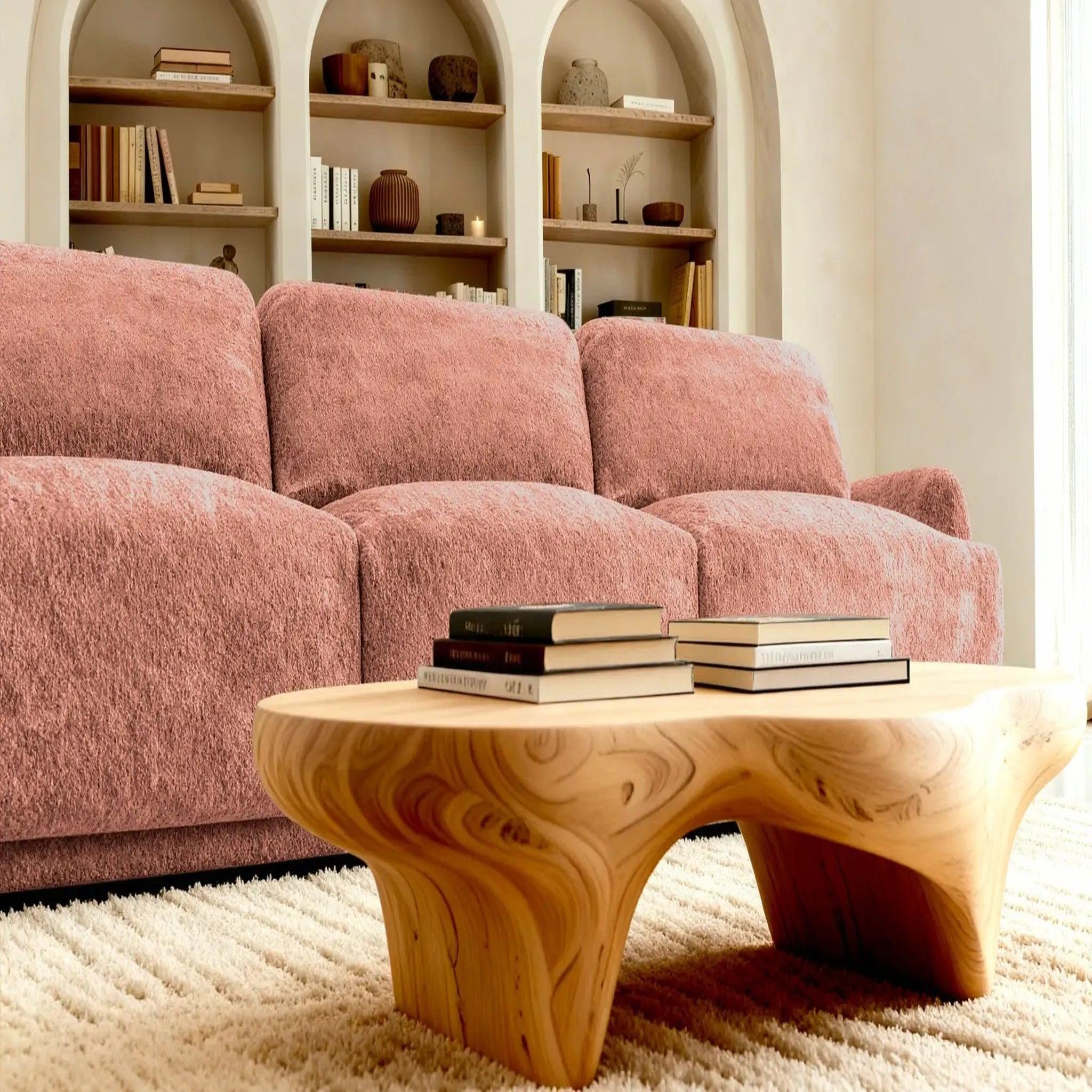 Voir la diapositive 4 : CASANOVA PARIS Rosalie - canapé droit tissu chenille 3 places