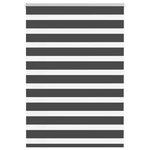 VIDAXL Store zebre noir 100x100 cm largeur du tissu 95,9 cm polyester