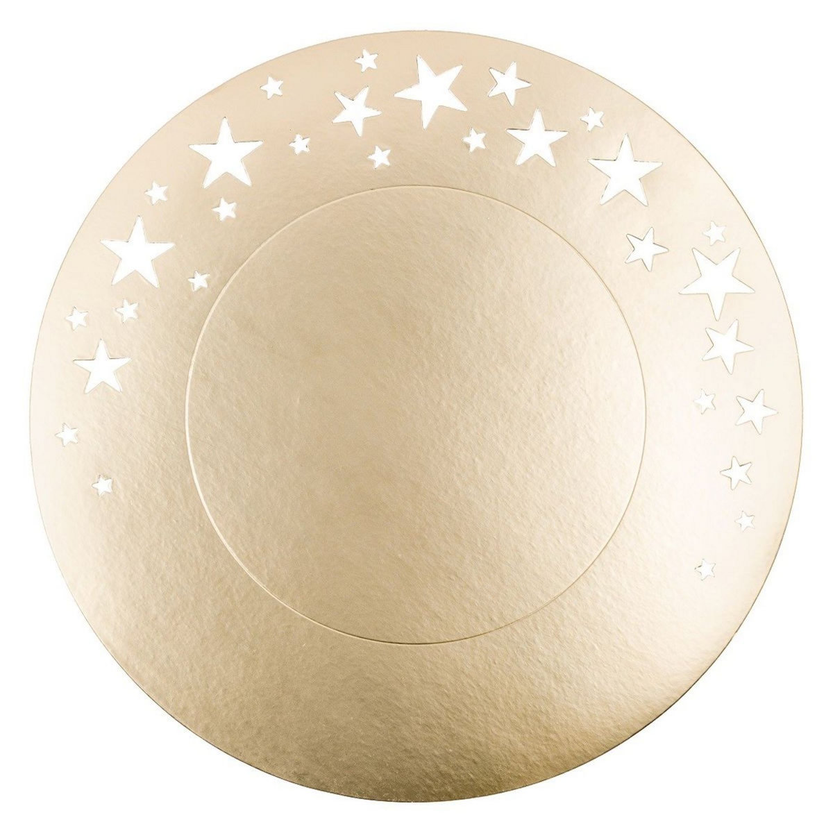 SANSMARQUE Sous assiettes en carton 34cm x4