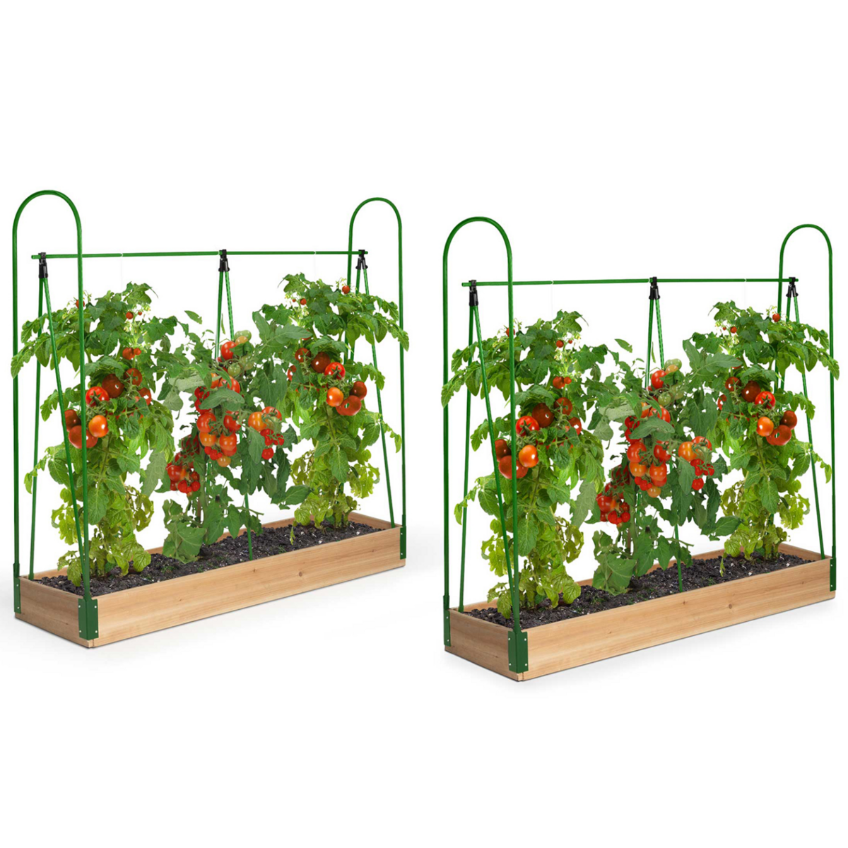ID MARKET Duo serres à tomates modulables spéciales croissance kit complet bâche + support
